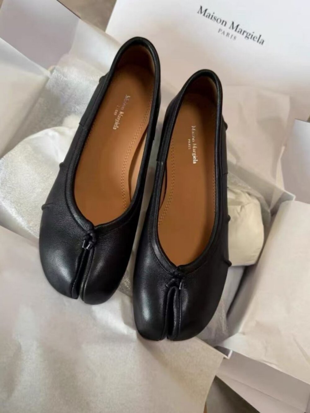 Maison Martin Margiela Tabi Split‑Toe Block‑Heel Pumps